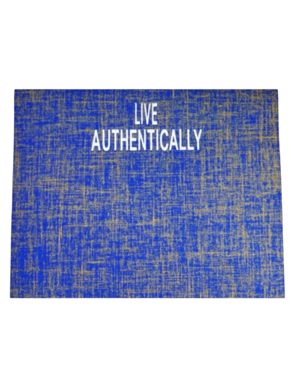 new Affirmats x Patrick Cooper 𓁹 Live Authentic Yoga Mat 𓁹 Blue Silk 5mm Thick - Picture 12 of 16
